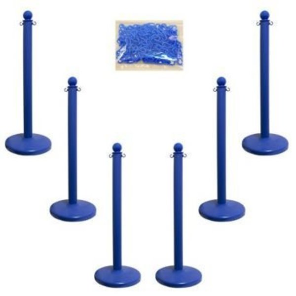 Accuform MEDIUM DUTY STANCHION POSTS COLOR PRC209BU PRC209BU